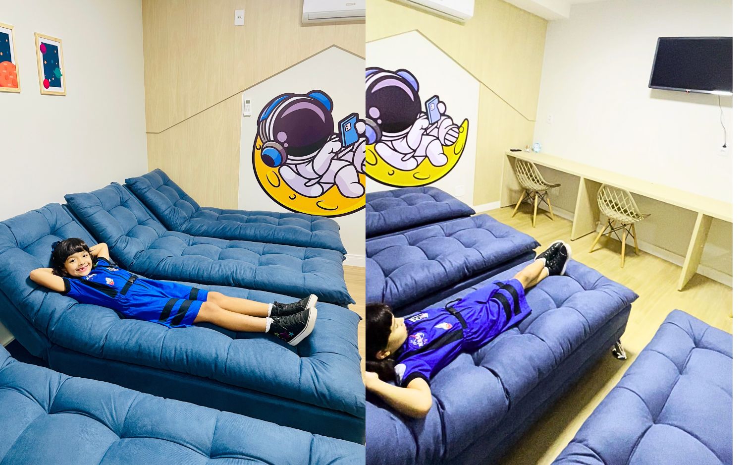 Sala de descanso dos pais/responsáveis